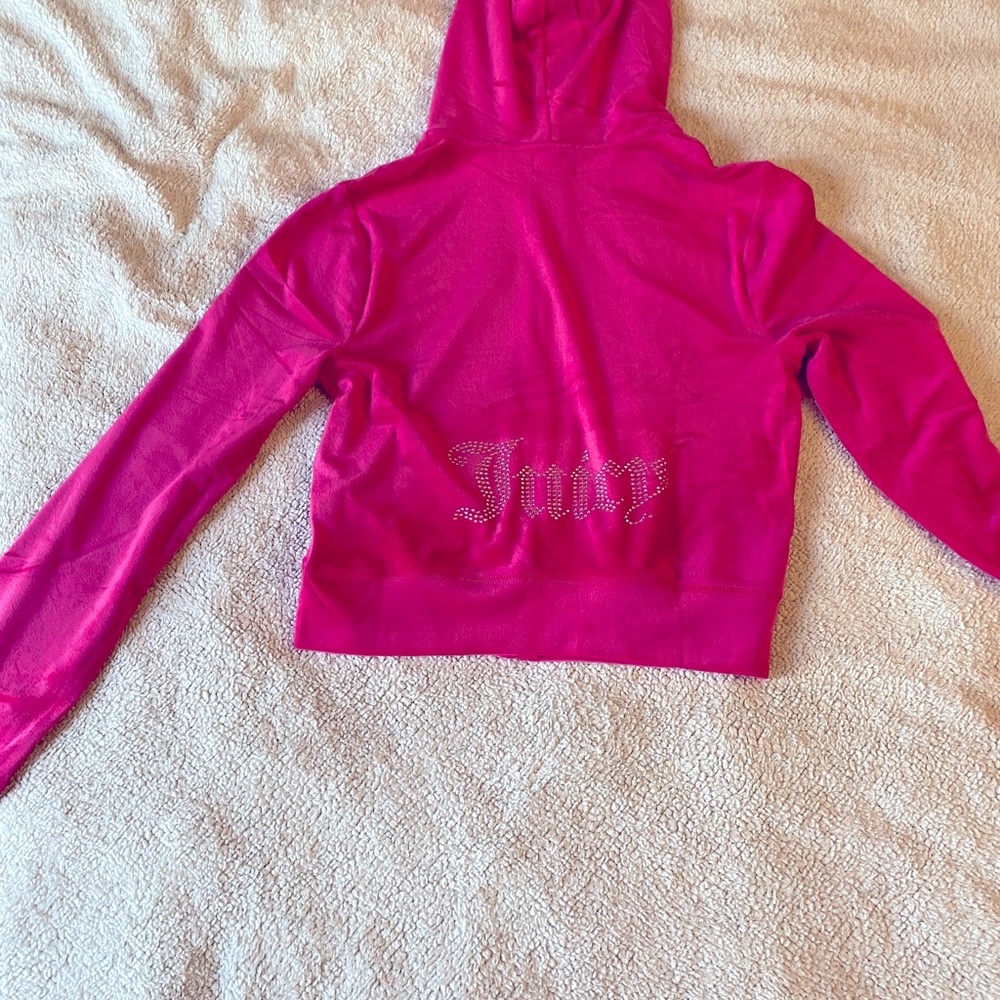 COPY - Juicy Couture Bling Velour Track Suit -Pink(Size M) 💖💖Offers Welcome💖💖 - Picture 10 of 16